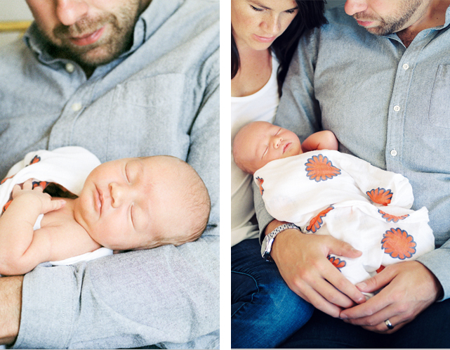 Parents Cuddle Newborn Baby {Southwest Calgary Lifestyle Photographer}