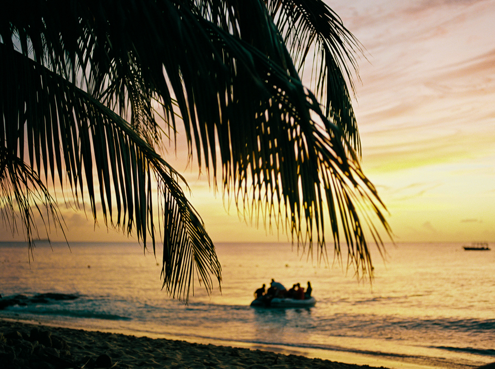 West Coast Barbados sunset