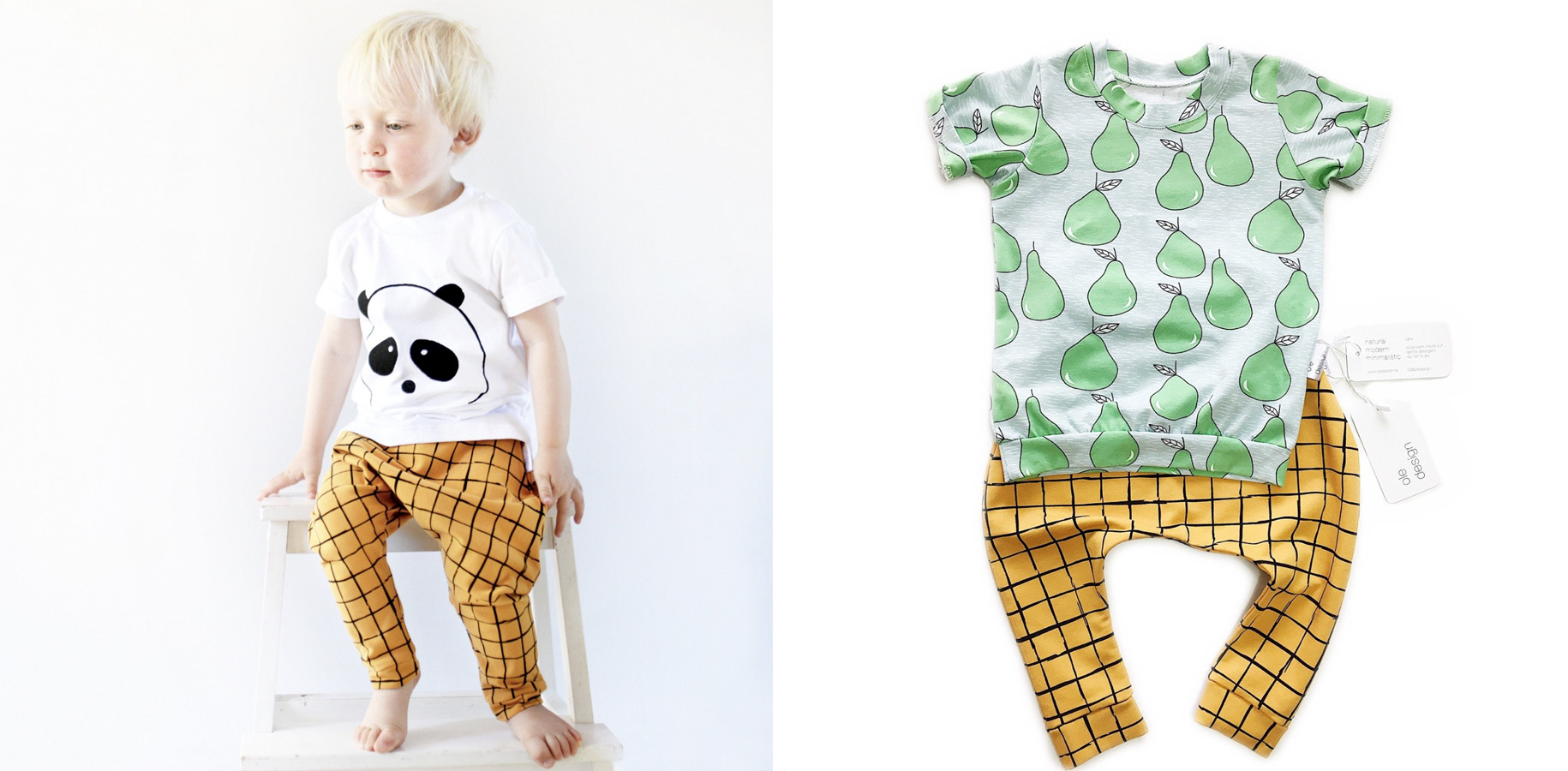 Ole designs specializes in modern and ethical children's apparel